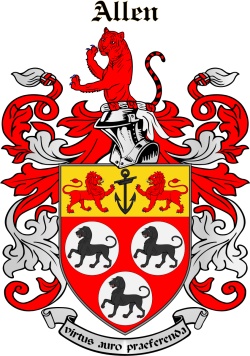 Alun family crest