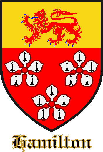 HAMILTON family crest HAMILTON family crest