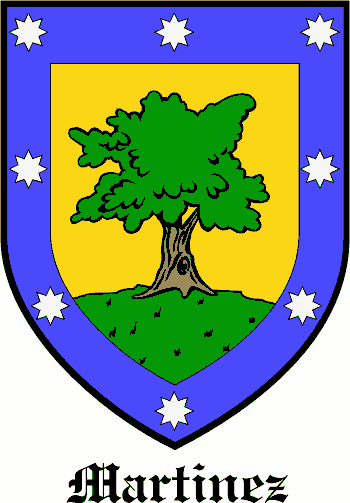MARTINEZ family crest MARTINEZ family crest